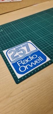 Radio Orwell 257 1980s STICKER Decal for car, laptop, any surface