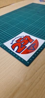 Radio Victory 1980s STICKER Decal for car, laptop, any surface