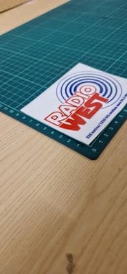 Radio West 1980s STICKER Decal for car, laptop, any surface