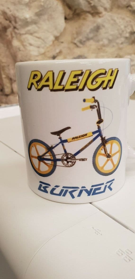 Raleigh Burner BMX 1980s era style Cup Mug