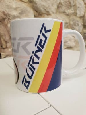 Raleigh Team Burner BMX logo cup mug Skyway Mongoose 1980s