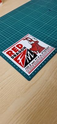 Red Dragon FM Radio STICKER Decal for car, laptop, any surface ILR Cardiff