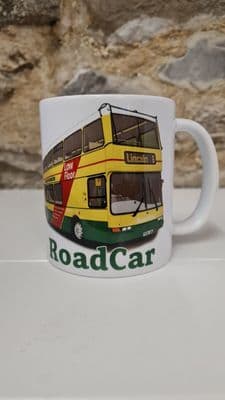 Roadcar Lincolnshire Buses Transport Cup Mug Volvo Vyking Road Car 1990s