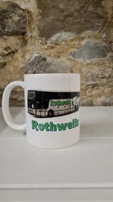 Rothwell Supertravel Bus Coach Cup Mug Travel Holidays coaches transport