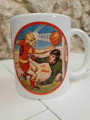 Roy of the Rovers 1980s era Cup Mug featuring Roy Race Melchester