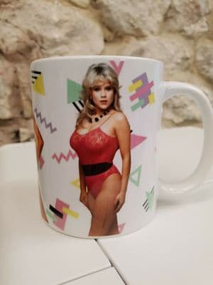 Sam Fox Page 3 Three Superstars Cup Mug Samantha Fox 1980s glamour model