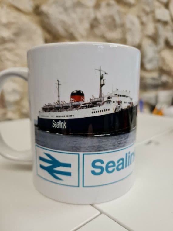 Sealink Cup Earl Siward Ferry Mug Sea Link BR British Rail