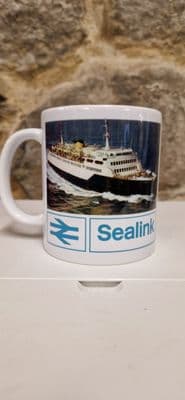 Sealink Cup Villanry Ferry Mug Sea Link BR British Rail