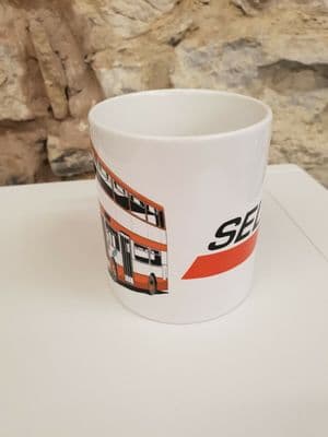 Selnec Greater Manchester Transport Cup Mug 1970s logo GM Buses GMT Selnec