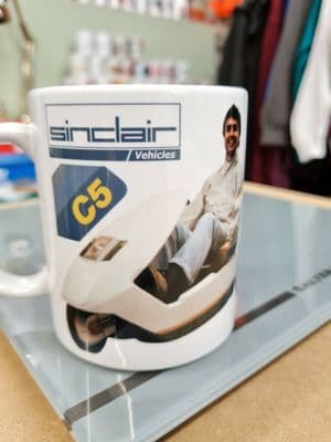 Sinclair C5 Cup Mug Classic 80s car bike perfect Gift Present