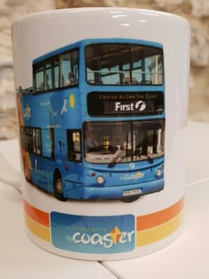 Somerset's Coaster First Bus Transport Logo Cup Mug featuring bus Firstbus