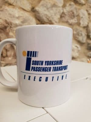 South Yorkshire Transport SY PTE Cup Mug Logo SYPTE Sheffield buses Rotherham