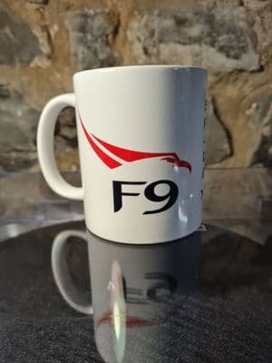 Spacex Space X F9 Logo Cup Mug Nasa Elon Musk rocket astronaut