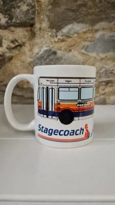 Stagecoach Bus Perth Panther Cup Mug 1980s Leyland National driver Scottish