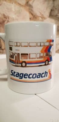 Stagecoach Bus Transport Cup Mug Stagecoach Leyland Titan 90's livery driver