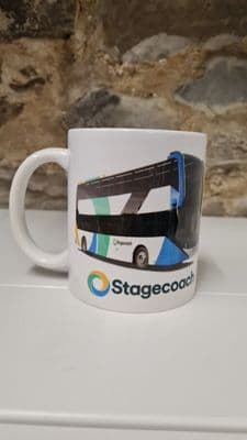 Stagecoach Enviro 400EV Electric bus mug cup buses 55 ADL transport