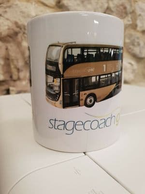 Stagecoach Gold Bus Transport Cup Mug Enviro 400 livery Perfect gift driver