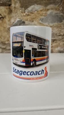 Stagecoach Manchester Bus Enviro 400 mug cup Coach GM  Buses Bee Network