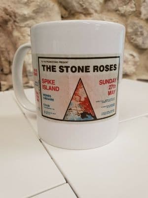 Stone Roses Spike Island concert Cup Mug Madchester Ian Brown John Squire