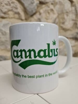 Stoner Cannabis Weed lovers mug cup retro vintage nostalgia 80s logo marijuana