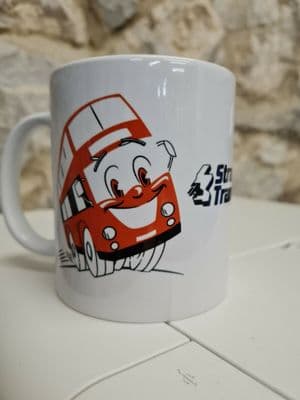 Strathclyde Transport Happy Bus Glasgow Buses Cup Mug 1980s 90s