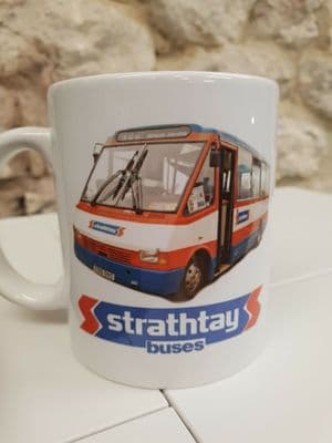 Strathtay Scottish Bus Cup Mug MCW Metrorider Leyland National