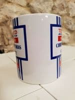 Tesco Value Christmas Present Cup  Mug funny daft gift no frills 80s 90s