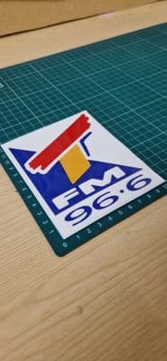 TFM Radio Tees STICKER Decal for car, laptop, any surface Nostalgia Teeside