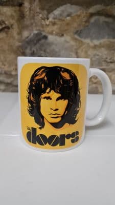 The Doors Mug Cup Jim Morrison Light My Fire LA Woman Riders On The Storm