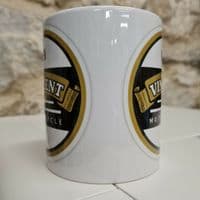 The Vincent Motorcycle Stevenage logo cup mug perfect gift motorbike mechanic