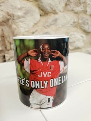 There's only one Ian Wright Arsenal and England FC Cup Mug Legend Radio 5 Live