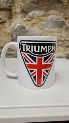 Triumph Motorcycles mug cup Union Jack design UNOFFICIAL