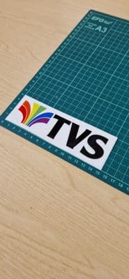 TVS 1980s STICKER Decal for car, laptop, any surface TV South