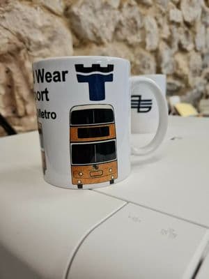 Tyne and Wear Bus and Metro PTE Transport Cup Mug  Perfect gift Newcastle