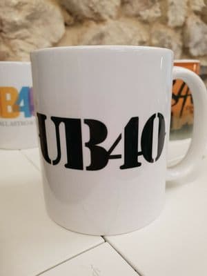 UB40 the band Cup Mug Ali Campbell Astro Mickey 1980s logo