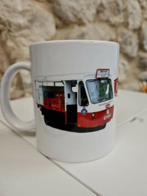 Unigate Dairies electric milk float Cup Mug milkman dairy Uni Gate