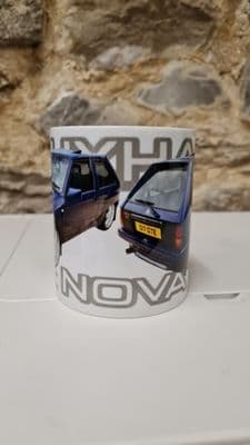 Vauxhall Nova GTE 1980s Cup Mug Classic car Gift Present