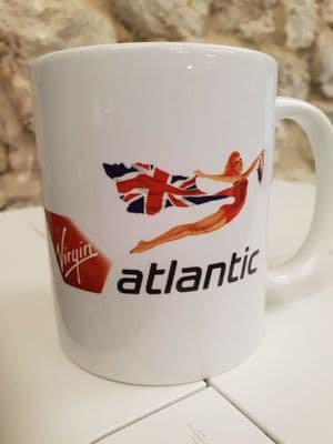 Virgin Atlantic 90s Cup Mug perfect gift Aviation plane spotter enthusiast