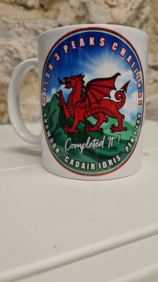 Welsh Three 3 Peaks Challenge mug cup 