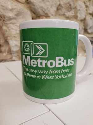 West Yorkshire PTE Metro Bus Cup Mug WYPTE MetroBus Leeds Bradford Halifax