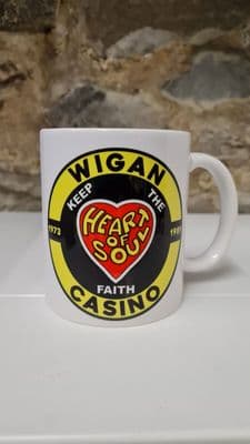 Wigan Casino All-Nighter Mug Cup Northern Soul Keep The Faith