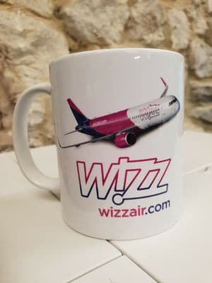 WIZZ AIR Wizzair Plane Cup Mug perfect gift Aviation spotter enthusiast