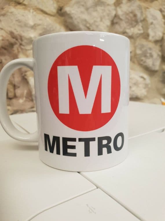 WY Metro Rail logo mug cup West Yorkshire Bus British Rail Railways Buses gift