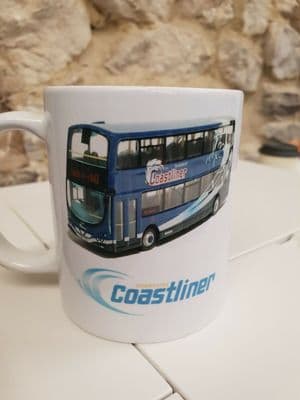 Yorkshire Coastliner Scarborough Bridlington Filey Bus Cup Mug