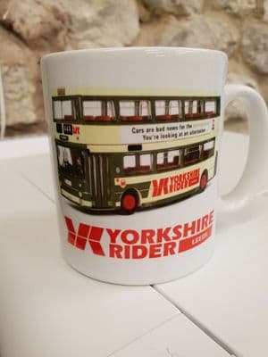 Yorkshire Rider bus Cup Mug featuring Leyland Atlantean in full livery