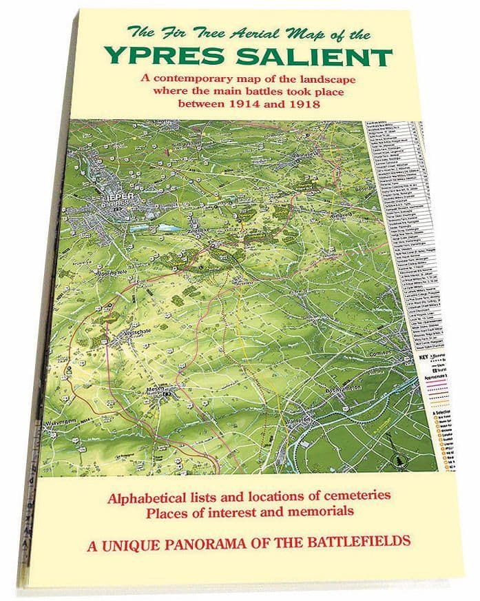 Fir Tree Map of the Ypres Salient - Folded