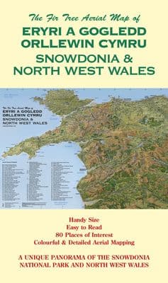 Fir Tree Map - Snowdonia and North West Wales - Folded paper