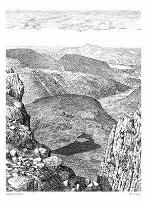 Unframed Wainwright Print - Borrowdale
