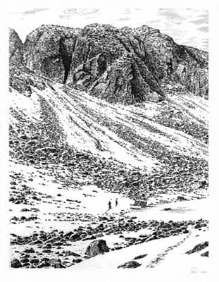 Unframed Wainwright Print - Dow Crag