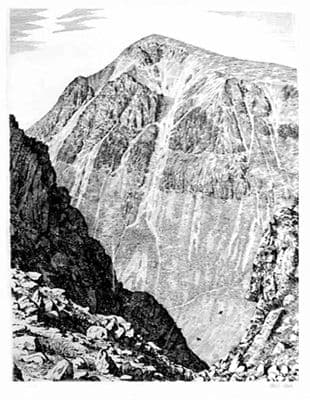 Unframed Wainwright Print - Great Gable